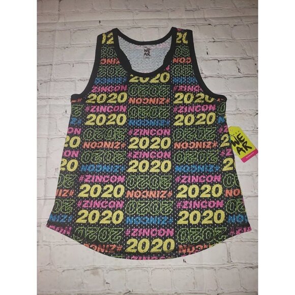Nwt ZUMBA WOMEN'S 2020 ATHLETIC TANK TOP MESH LIGHT WEIGHT SIZE XS - Picture 1 of 4